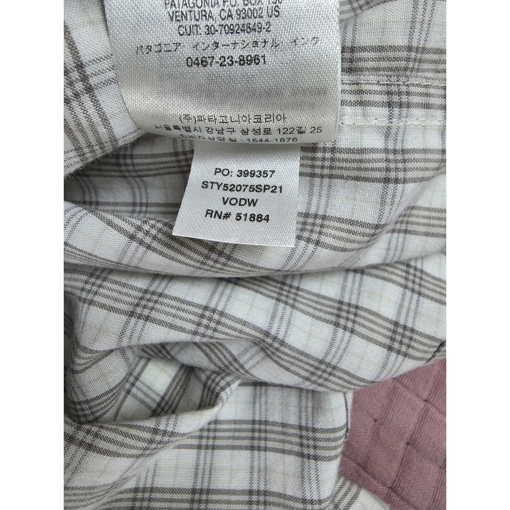 Patagonia Shirt Men's 2XL XXL Plaid Island Hopper Button Down